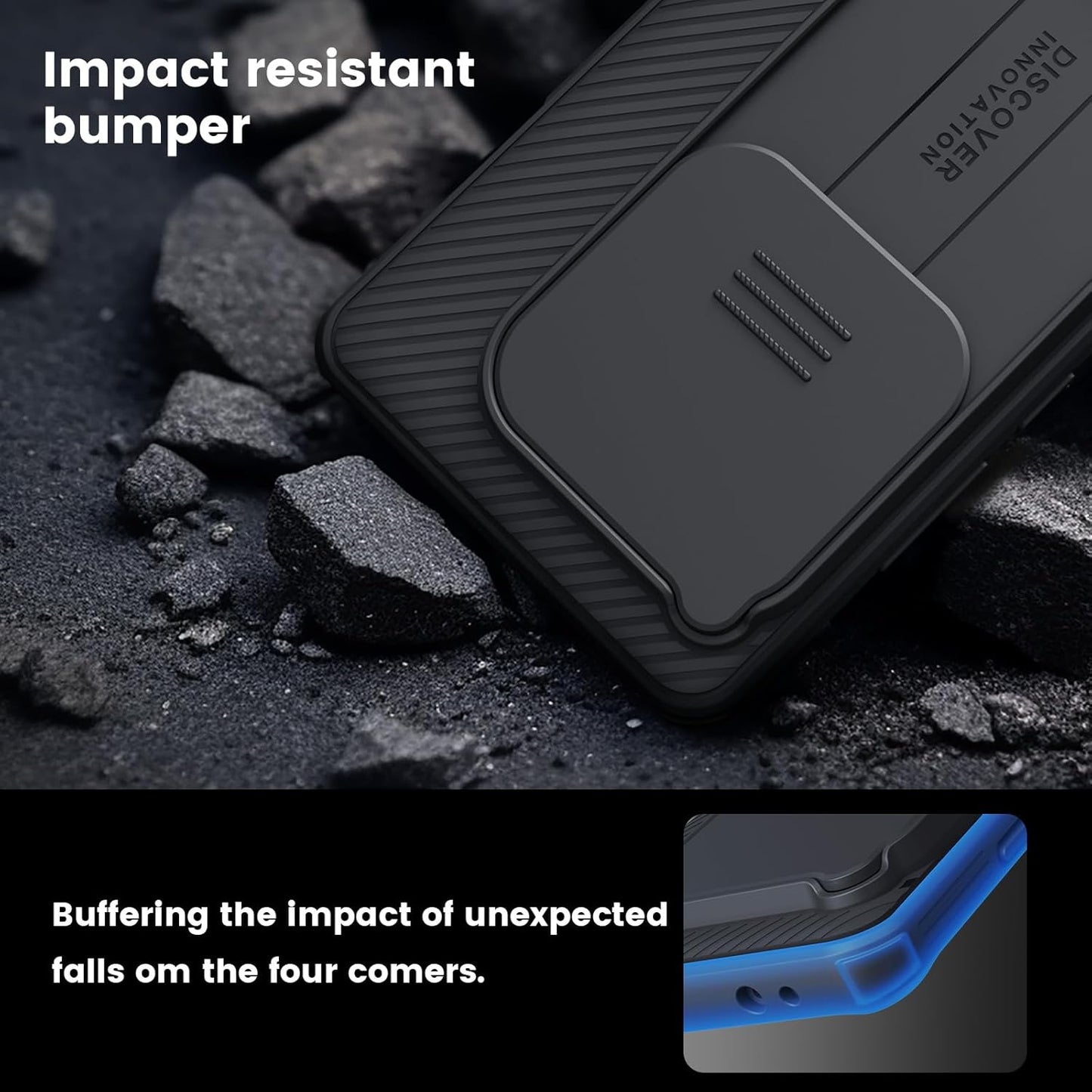 Nillkin for OnePlus 12 Case, CamShield Pro Case with Slide Camera Cover, Slim Fit Thin Shockproof Cover for OnePlus 12 5G - Black