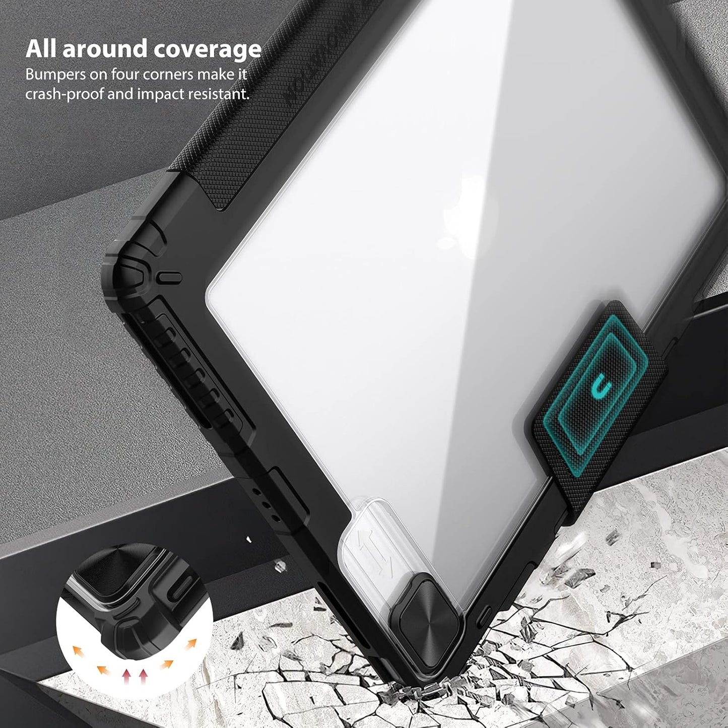 Nillkin® Bumper Case for Apple iPad 12.9" 2022/2021 /2020 - Black