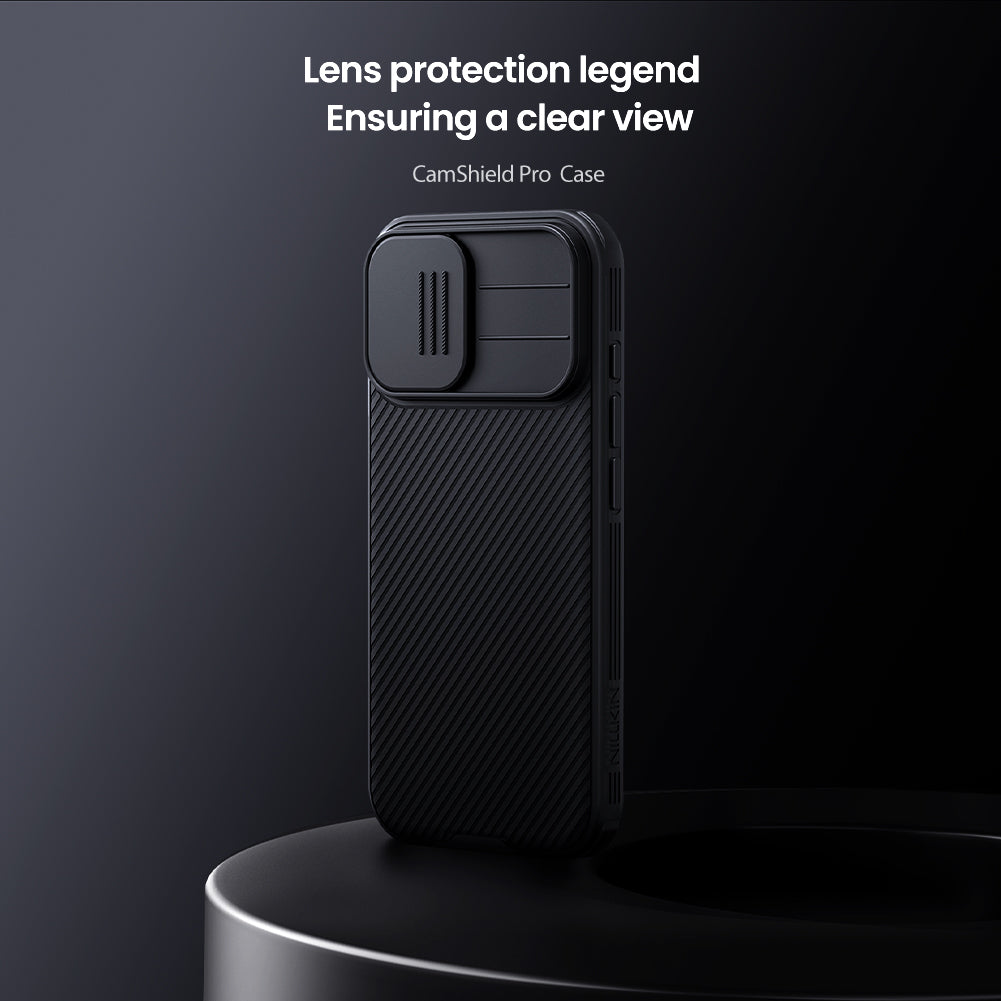 Nilkin® Classic Series for iPhone 17 Case with Camera Cover, [Camera Lens Protector] [Scratch-Resistant] [360 Full Protection] Shockproof Slim Phone Case, (Black, 17)