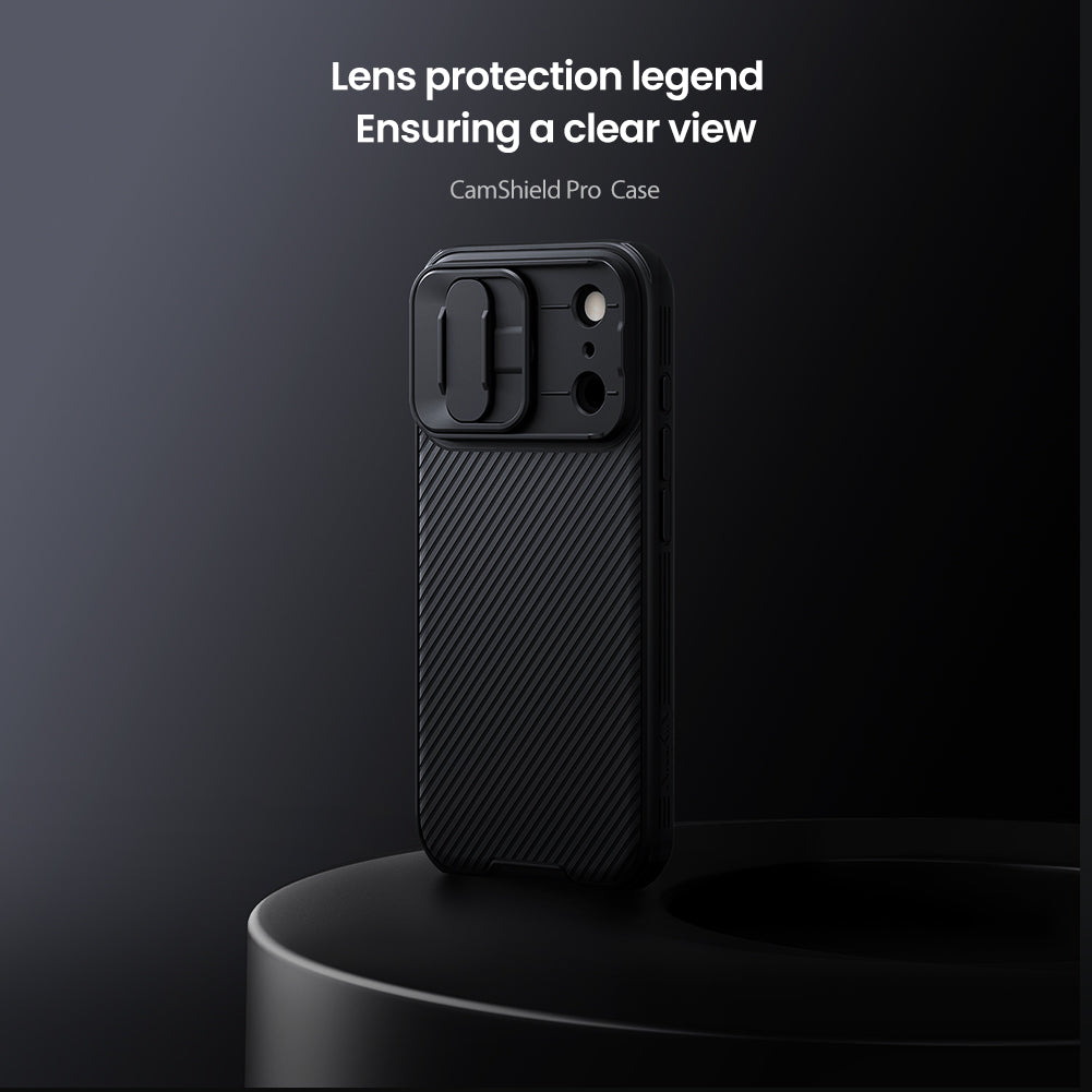Nilkin® Classic Series for iPhone 17 Pro Case with Camera Cover, [Camera Lens Protector] [Scratch-Resistant] [360 Full Protection] Shockproof Slim Phone Case, (Black, 17pro)