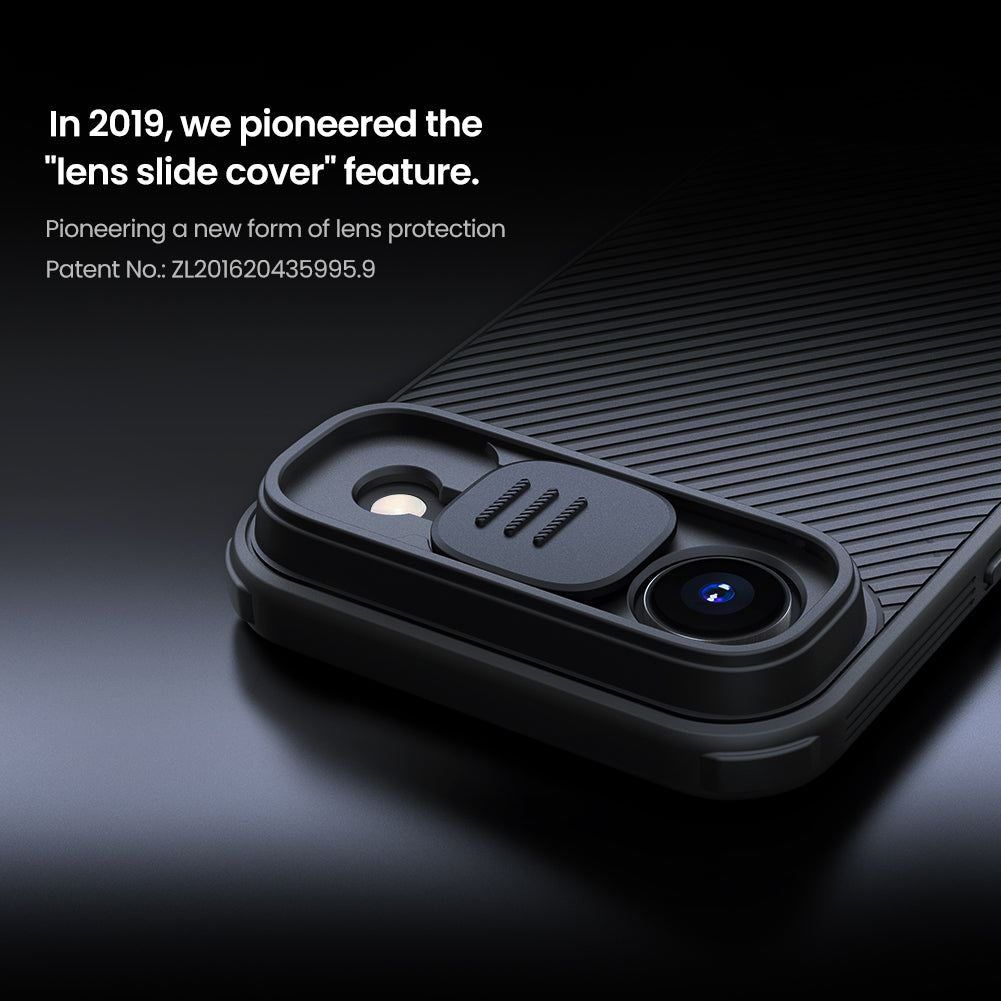 Nilkin® Classic Series for iPhone 17 Air Case with Camera Cover, [Camera Lens Protector] [Scratch-Resistant] [360 Full Protection] Shockproof Slim Phone Case, (Black, 17Air)