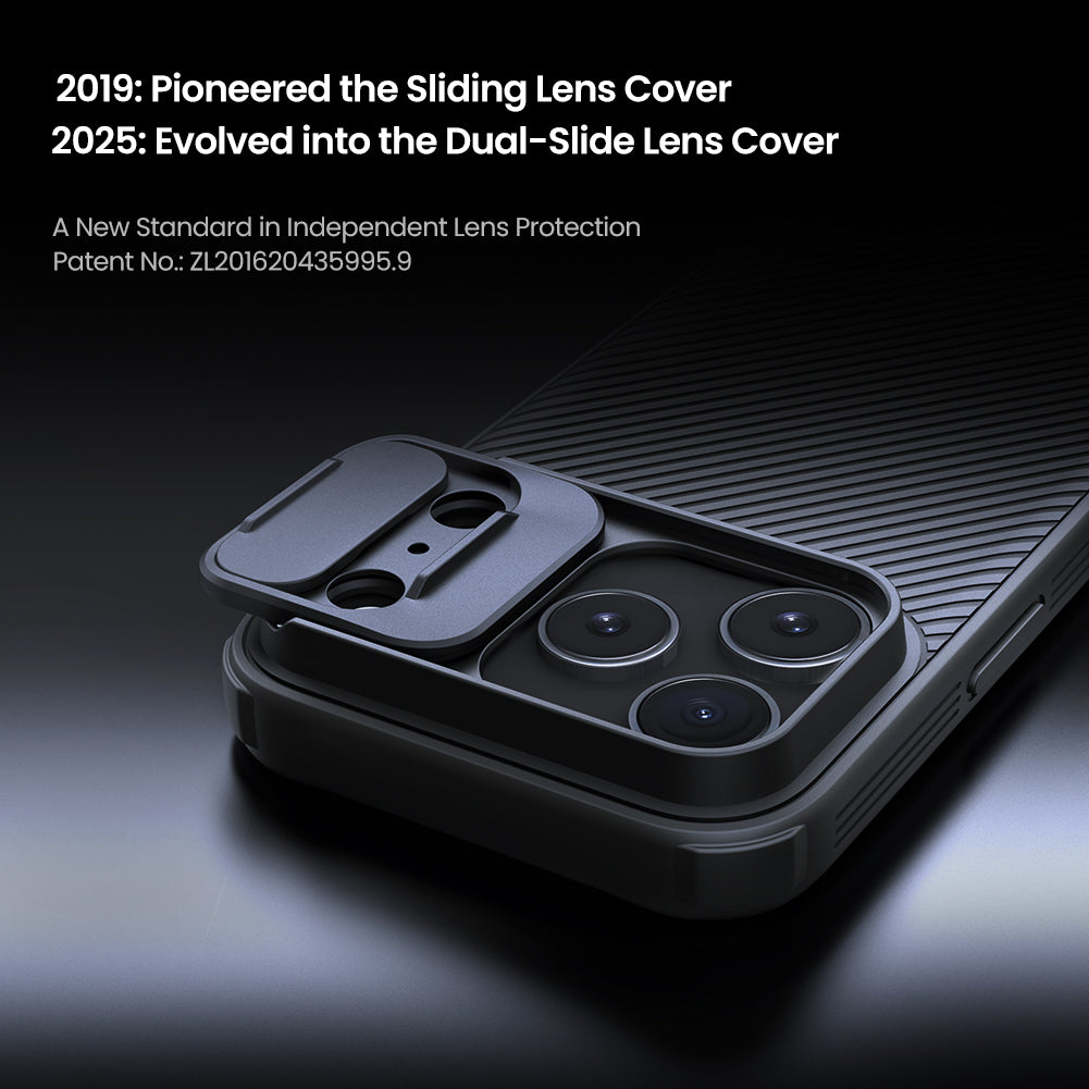 Nilkin® Classic Series for iPhone 17 Pro Case with Camera Cover, [Camera Lens Protector] [Scratch-Resistant] [360 Full Protection] Shockproof Slim Phone Case, (Black, 17pro)