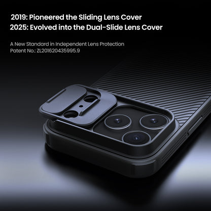 Nilkin® Classic Series for iPhone 17 Pro Case with Camera Cover, [Camera Lens Protector] [Scratch-Resistant] [360 Full Protection] Shockproof Slim Phone Case, (Black, 17pro)