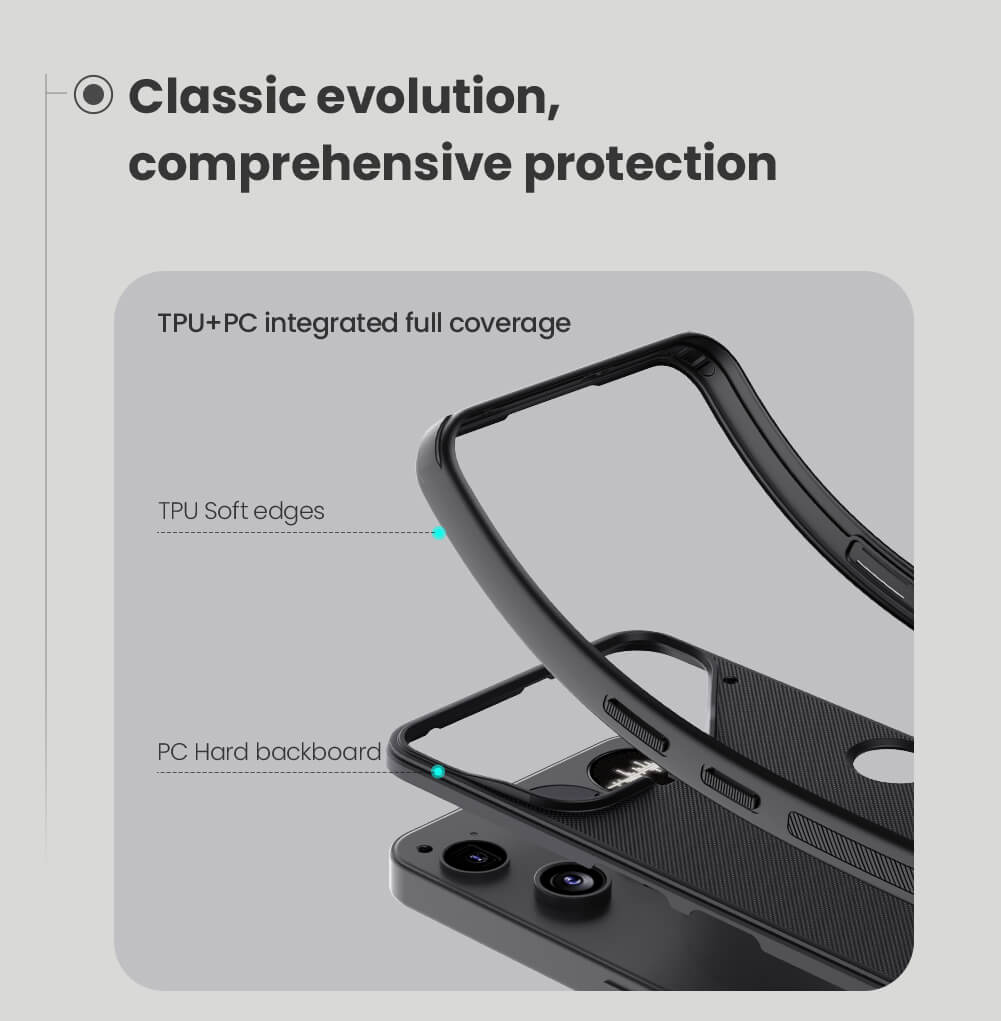 Nillkin® Slim Matte Series case Compatible for Nothing Phone 3 (3), Shockproof and Scratch-Resistant, Lightweight Case