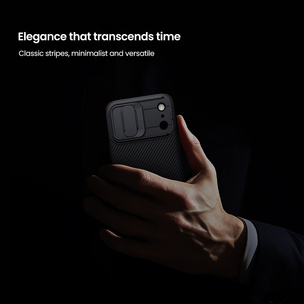 Nilkin® Classic Series for iPhone 17 Pro Max Case with Camera Cover, [Camera Lens Protector] [Scratch-Resistant] [360 Full Protection] Shockproof Slim Phone Case, (Black, 17Pro Max)