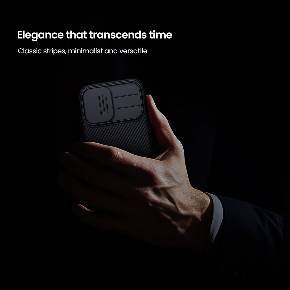 Nilkin® Classic Series for iPhone 17 Case with Camera Cover, [Camera Lens Protector] [Scratch-Resistant] [360 Full Protection] Shockproof Slim Phone Case, (Black, 17)