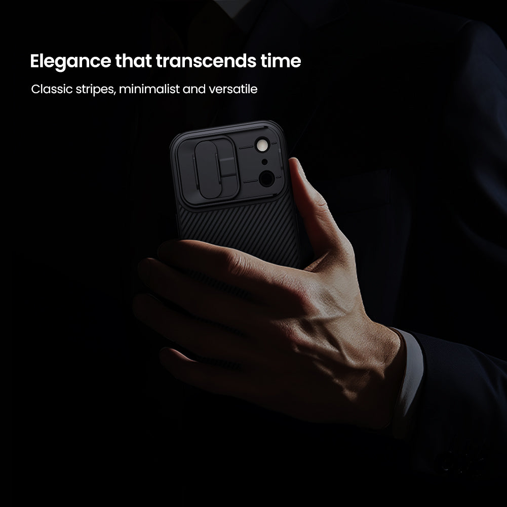 Nilkin® Classic Series for iPhone 17 Pro Case with Camera Cover, [Camera Lens Protector] [Scratch-Resistant] [360 Full Protection] Shockproof Slim Phone Case, (Black, 17pro)