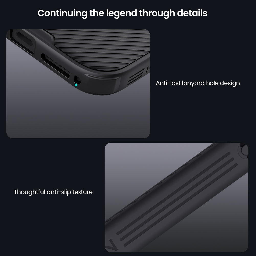 Nilkin® Classic Series for iPhone 17 Pro Max Case with Camera Cover, [Camera Lens Protector] [Scratch-Resistant] [360 Full Protection] Shockproof Slim Phone Case, (Black, 17Pro Max)