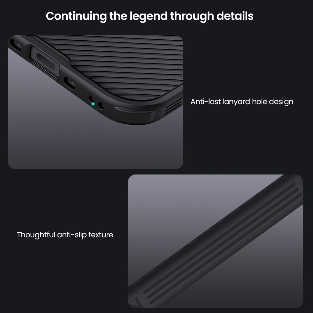 Nilkin® Classic Series for iPhone 17 Air Case with Camera Cover, [Camera Lens Protector] [Scratch-Resistant] [360 Full Protection] Shockproof Slim Phone Case, (Black, 17Air)