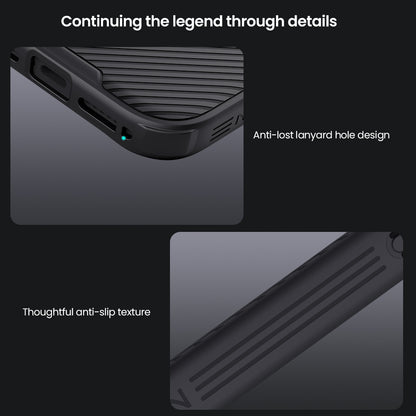 Nilkin® Classic Series for iPhone 17 Pro Case with Camera Cover, [Camera Lens Protector] [Scratch-Resistant] [360 Full Protection] Shockproof Slim Phone Case, (Black, 17pro)