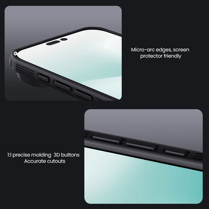 Nilkin® Classic Series for iPhone 17 Air Case with Camera Cover, [Camera Lens Protector] [Scratch-Resistant] [360 Full Protection] Shockproof Slim Phone Case, (Black, 17Air)