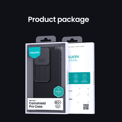 Nillkin® Classic Series for OnePlus 15 (1+15) Case with Camera Cover, [Camera Lens Protector] [Scratch-Resistant] [360 Full Protection] Shockproof Slim Phone Case (Black, 1+15)