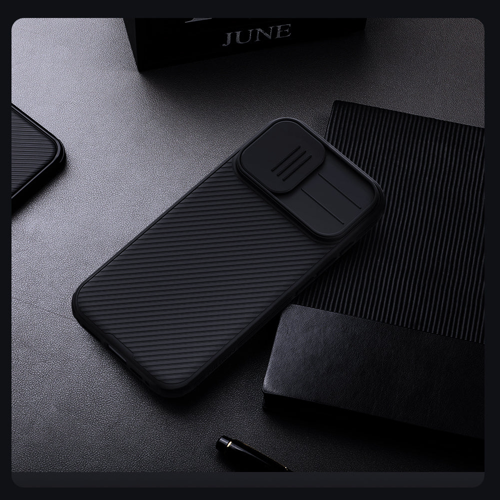 Nilkin® Classic Series for iPhone 17 Case with Camera Cover, [Camera Lens Protector] [Scratch-Resistant] [360 Full Protection] Shockproof Slim Phone Case, (Black, 17)