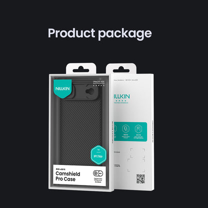 Nilkin® Classic Series for iPhone 17 Air Case with Camera Cover, [Camera Lens Protector] [Scratch-Resistant] [360 Full Protection] Shockproof Slim Phone Case, (Black, 17Air)