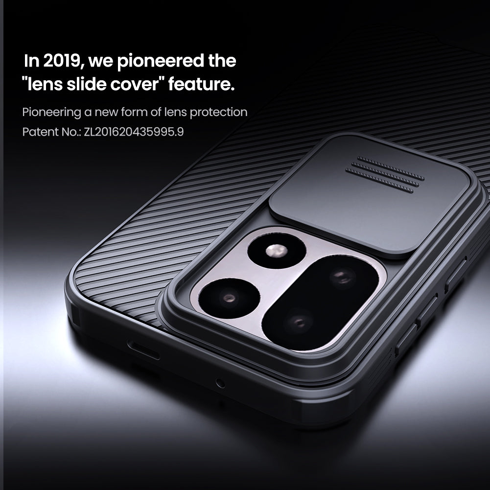 Nillkin® Classic Series for OnePlus 15 (1+15) Case with Camera Cover, [Camera Lens Protector] [Scratch-Resistant] [360 Full Protection] Shockproof Slim Phone Case (Black, 1+15)