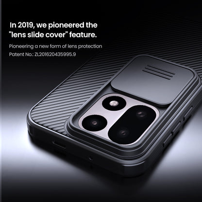 Nillkin® Classic Series for OnePlus 15 (1+15) Case with Camera Cover, [Camera Lens Protector] [Scratch-Resistant] [360 Full Protection] Shockproof Slim Phone Case (Black, 1+15)