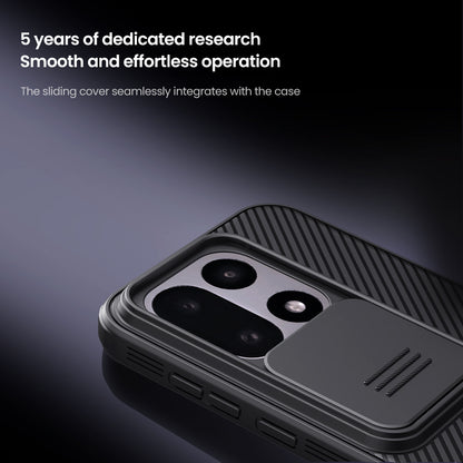 Nillkin® Classic Series for OnePlus 15 (1+15) Case with Camera Cover, [Camera Lens Protector] [Scratch-Resistant] [360 Full Protection] Shockproof Slim Phone Case (Black, 1+15)