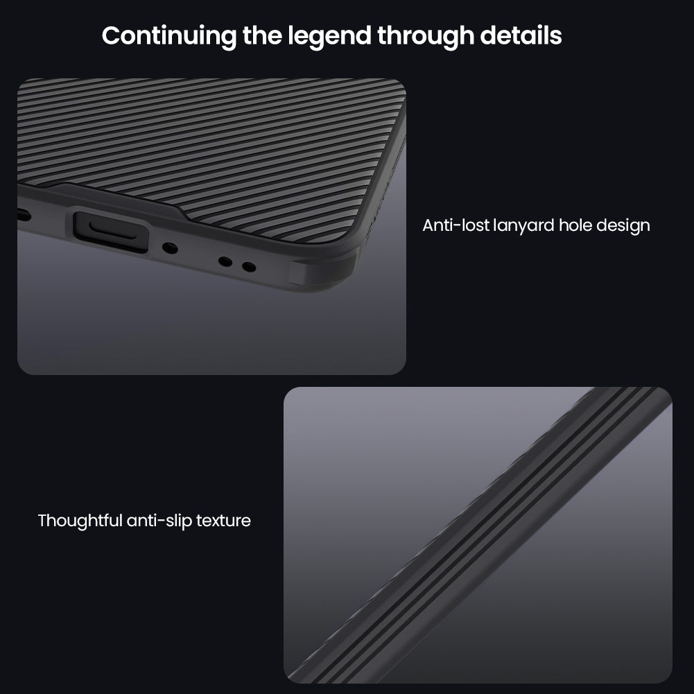 Nillkin® Classic Series for OnePlus 15 (1+15) Case with Camera Cover, [Camera Lens Protector] [Scratch-Resistant] [360 Full Protection] Shockproof Slim Phone Case (Black, 1+15)