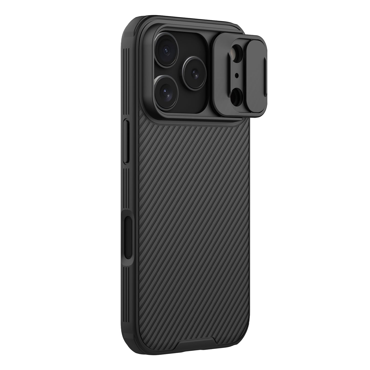 Nilkin® Classic Series for iPhone 17 Pro Max Case with Camera Cover, [Camera Lens Protector] [Scratch-Resistant] [360 Full Protection] Shockproof Slim Phone Case, (Black, 17Pro Max)