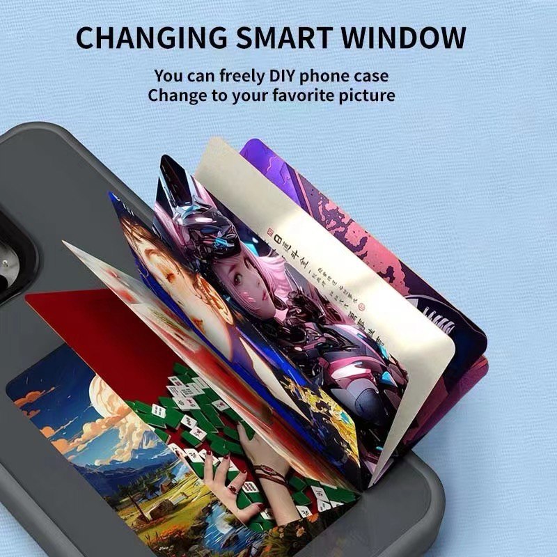 Samsung Series, Smart NFC Ink Screen Phone Case, Long-Lasting Imaging Display DIY Photo, Slim Shockproof Anti-Scratch Protective Cover
