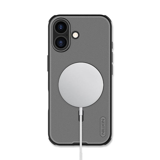 PRITO Nilkin® Slim Magnetic Matte Series case for iPhone 17 (17), MagSafe Magnetic, Shockproof and Scratch-Resistant, Lightweight Case (Transparent Black, 17)