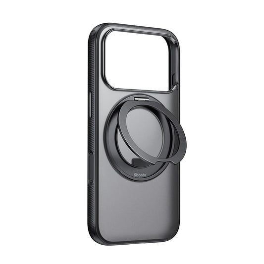mcdodo Magnetic 360° Ring Stand Case for iPhone 17 Air, Protective Case Compatible with MagSafe (Black, iPhone 17 Air)