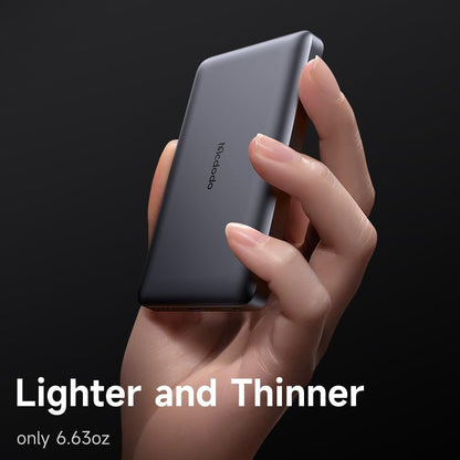 Mcdodo MC-4651 10000mAh 20W Metal Ultra Slim Magnetic Wireless Powerbank - Black