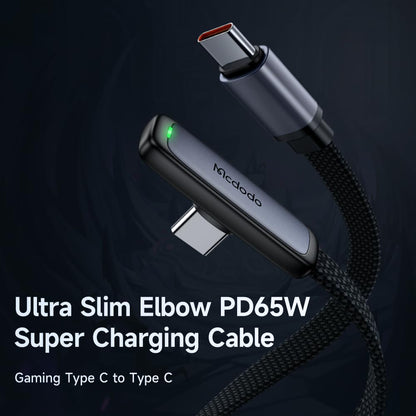 mcdodo USB C USB C Charging Cable 1.2M PD 3.0 PPS USB-C Cable 90 Degree 5A/20V Compatible with iPhone 15 Pro Max, M2 MacBook Pro/Air iPad Pro 2021 iPad Air 5 Galaxy