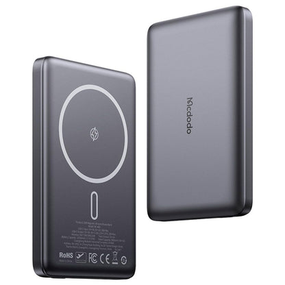 Mcdodo MC-4651 10000mAh 20W Metal Ultra Slim Magnetic Wireless Powerbank - Black