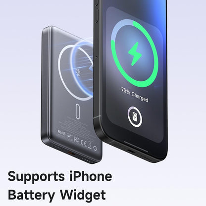 Mcdodo MC-4651 10000mAh 20W Metal Ultra Slim Magnetic Wireless Powerbank - Black