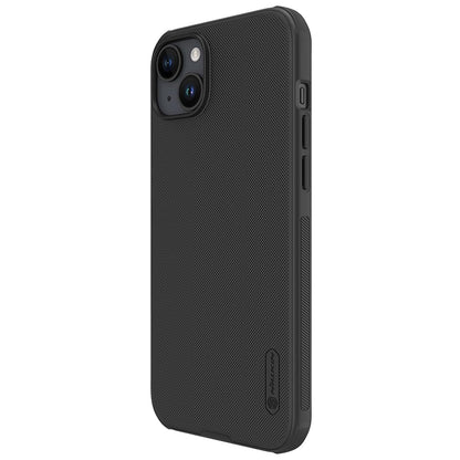 Nillkin Case for Apple iPhone 15 Plus (6.7" Inch) Super Frosted Shield Pro Hard Back Soft Border (PC + TPU) Shock Absorb Cover Raised Bezel Camera Protect PC Without Logo Cut Black Color