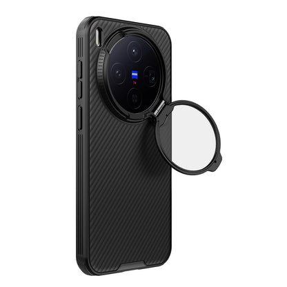 PRITO for Vivo X300 PRO (x300pro) Case with Camera Cover, Compatible with MagSafe, Full Camera Protection, Shockproof Protective, Adjustable Kickstand, Case with Stand. (Black, X300-pro)