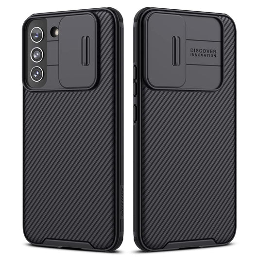 Nillkin TPU and PC Case for Samsung Galaxy S22, CamShield Pro Galaxy S22 Case with Slide Camera Cover Rugged Phone Case for Samsung Galaxy S22 5G 6.2- Black