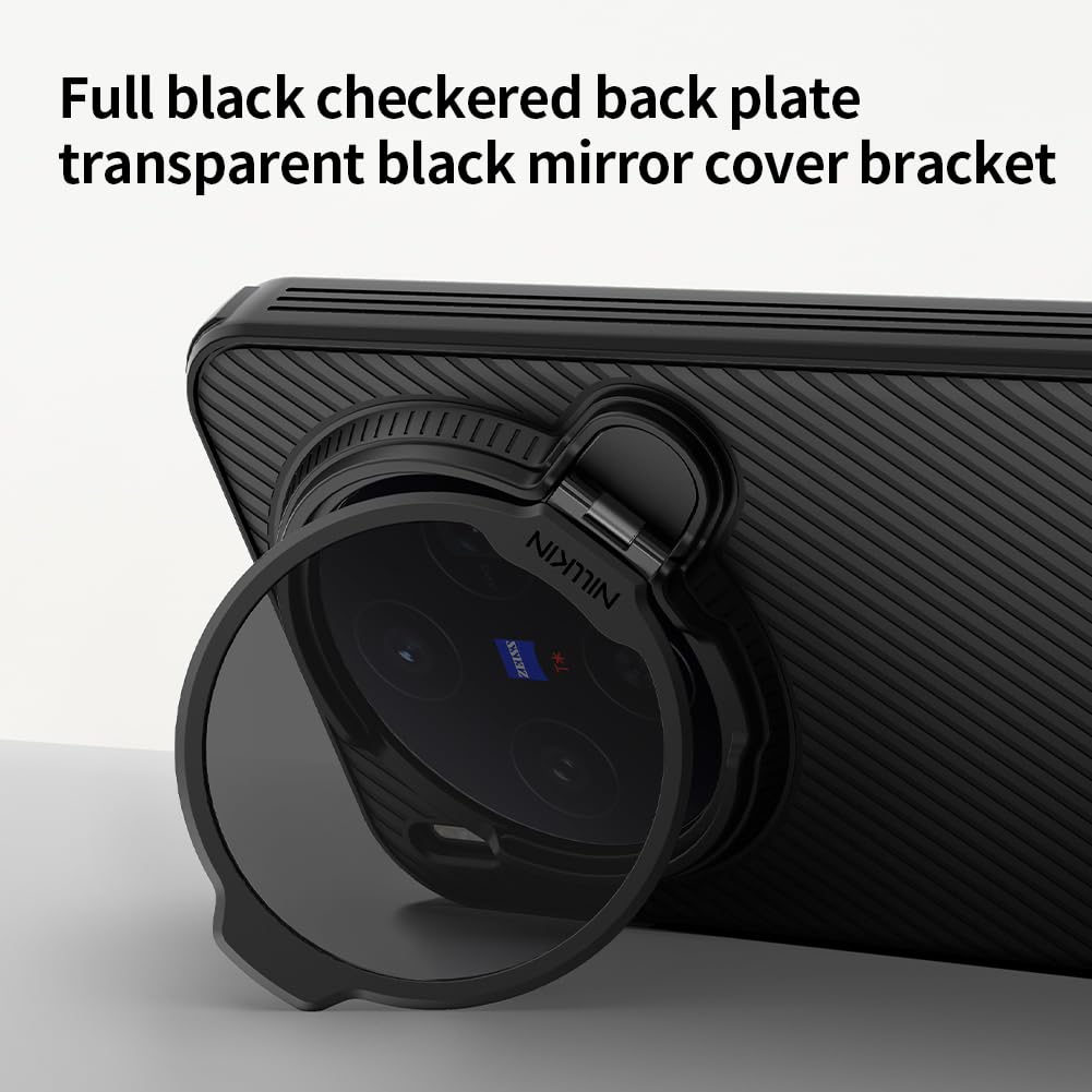 PRITO for Vivo X300 PRO (x300pro) Case with Camera Cover, Compatible with MagSafe, Full Camera Protection, Shockproof Protective, Adjustable Kickstand, Case with Stand. (Black, X300-pro)