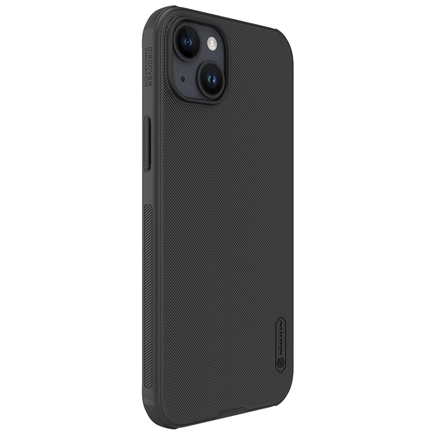 Nillkin Case for Apple iPhone 15 Plus (6.7" Inch) Super Frosted Shield Pro Hard Back Soft Border (PC + TPU) Shock Absorb Cover Raised Bezel Camera Protect PC Without Logo Cut Black Color