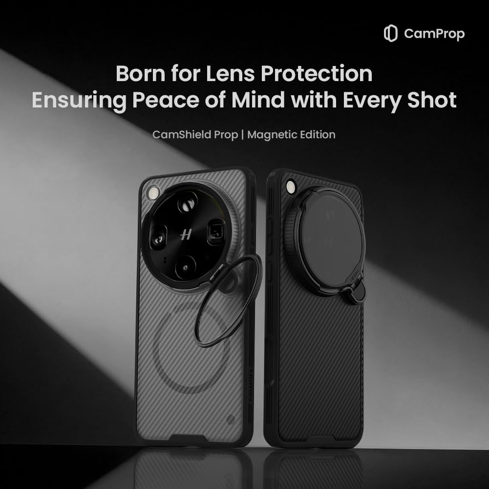 PRITO for Oppo Find X9 Ultra (x9ultra) Case with Camera Cover, Compatible with MagSafe, Full Camera Protection, Shockproof Protective, Adjustable Kickstand, Case & Stand (Black, X9 Ultra)
