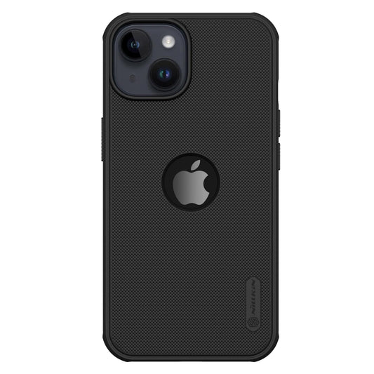 Nillkin Case for Apple iPhone 14 / iPhone 13 (6.1" Inch) Super Frosted Shield Pro Hard Back Soft Border (PC + TPU) Shock Absorb Cover Raised Bezel Camera Protect PC with Logo Cut Black Color