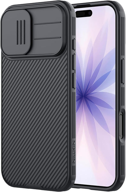 Nilkin® Classic Series for iPhone 17 Case with Camera Cover, [Camera Lens Protector] [Scratch-Resistant] [360 Full Protection] Shockproof Slim Phone Case, (Black, 17)