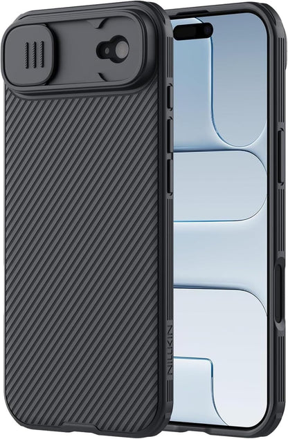 Nilkin® Classic Series for iPhone 17 Air Case with Camera Cover, [Camera Lens Protector] [Scratch-Resistant] [360 Full Protection] Shockproof Slim Phone Case, (Black, 17Air)