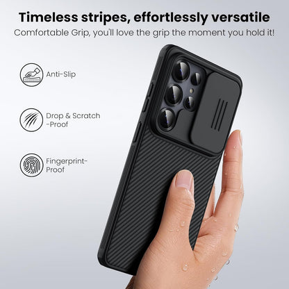 Nilkin® Classic Series for Samsung S26 Ultra Case with Camera Cover, [Camera Lens Protector] [Scratch-Resistant] [360 Full Protection] Shockproof Slim Phone Case (Black, S26Ultra)