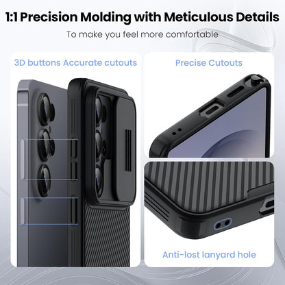 Nilkin® Classic Series for Samsung S26 Ultra Case with Camera Cover, [Camera Lens Protector] [Scratch-Resistant] [360 Full Protection] Shockproof Slim Phone Case (Black, S26Ultra)