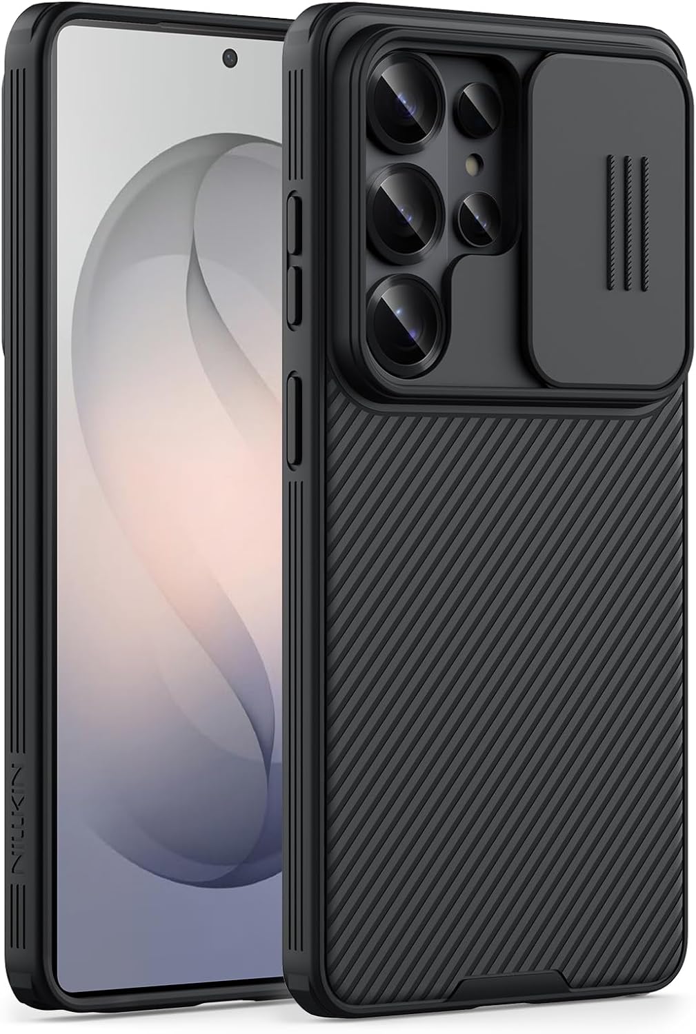 Nilkin® Classic Series for Samsung S26 Ultra Case with Camera Cover, [Camera Lens Protector] [Scratch-Resistant] [360 Full Protection] Shockproof Slim Phone Case (Black, S26Ultra)